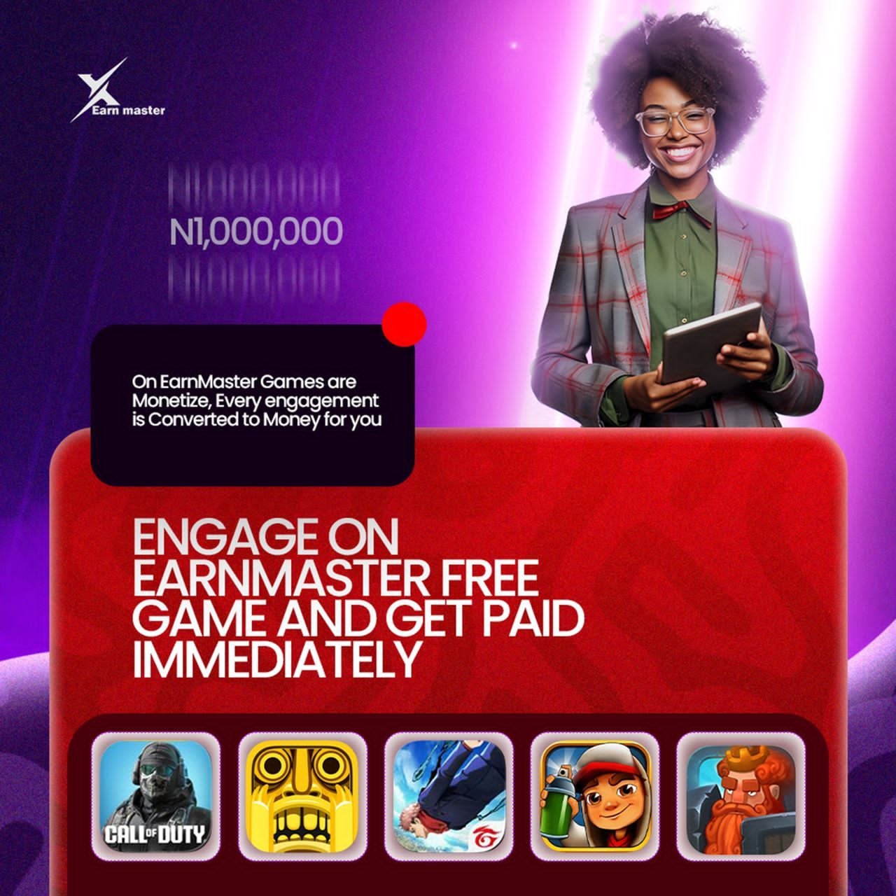 Play games and get paid immediately